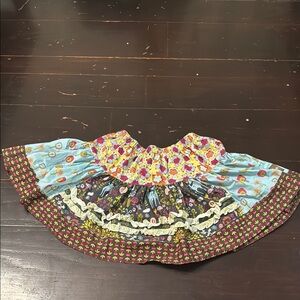 Matilda Jane Floral Patchwork Skirt Girls size 6
